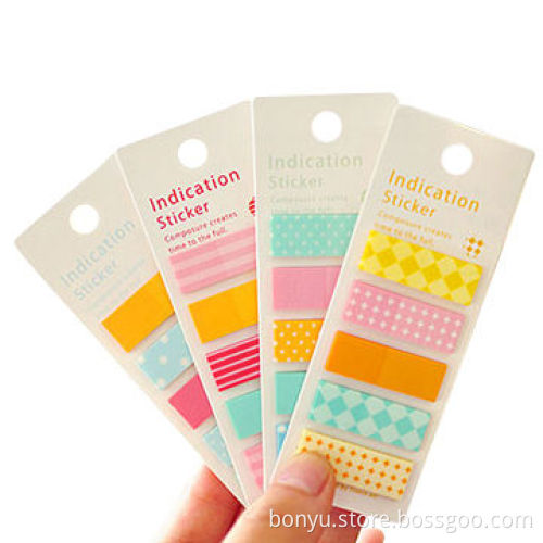 Sticky notepad, unique design for stationery use, OEM and ODM orders are accepted